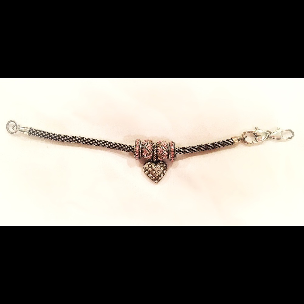 Brighten heart charm bracelet